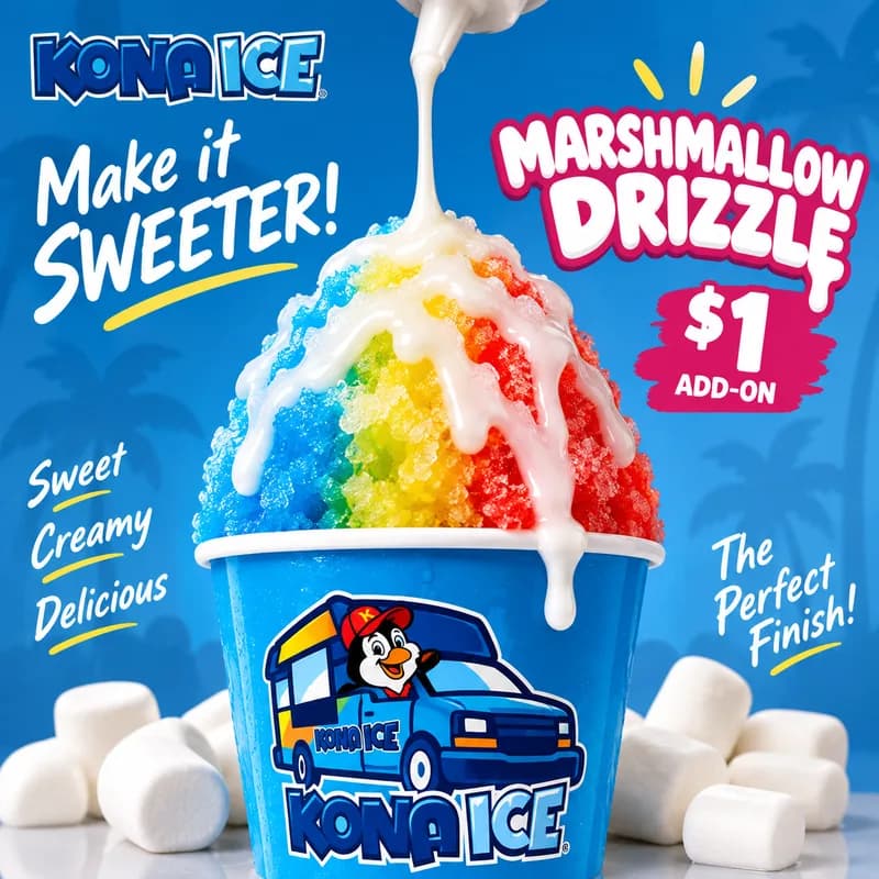 Marshmallow drizzle, $1 add-on