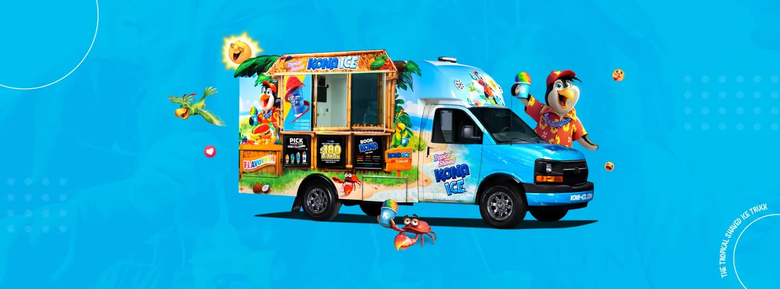 The Kona Ice truck with the Flavorwave